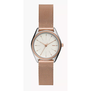 Watch strap Fossil ES4573 Stainless steel Rosé 14mm